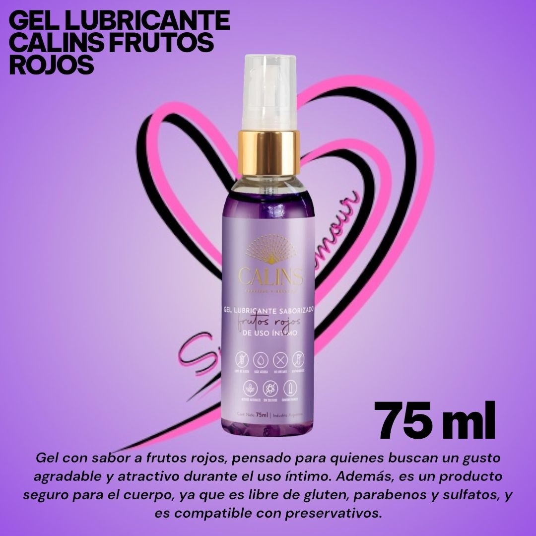 Lubricante CALINS FRUTOS ROJOS