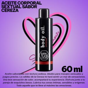 Aceite corporal SEXTUAL SABOR CEREZA