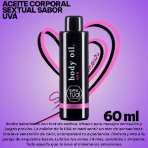 Aceite corporal SEXTUAL SABOR UVA