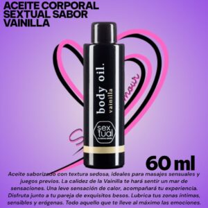 Aceite corporal SEXTUAL SABOR VAINILLA